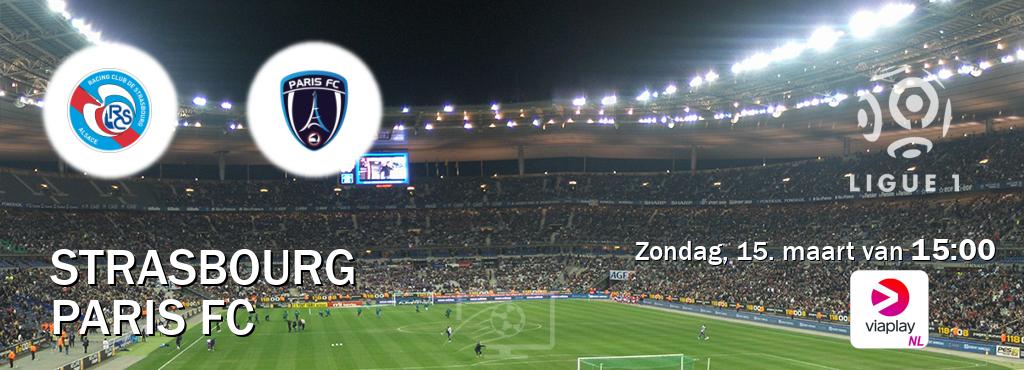 Wedstrijd tussen Strasbourg en Paris FC live op tv bij Viaplay Nederland (zondag, 15. maart van  15:00).