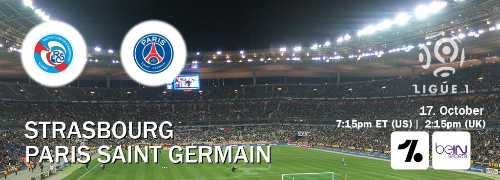 You can watch game live between Strasbourg and Paris Saint Germain on OneFootball and beIN SPORTS USA(US). You can watch game live between Strasbourg and Paris Saint Germain on OneFootball and beIN SPORTS USA(US).
