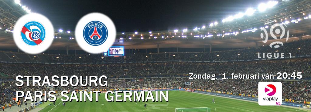 Wedstrijd tussen Strasbourg en Paris Saint Germain live op tv bij Viaplay Nederland (zondag,  1. februari van  20:45).