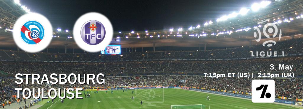 You can watch game live between Strasbourg and Toulouse on OneFootball.