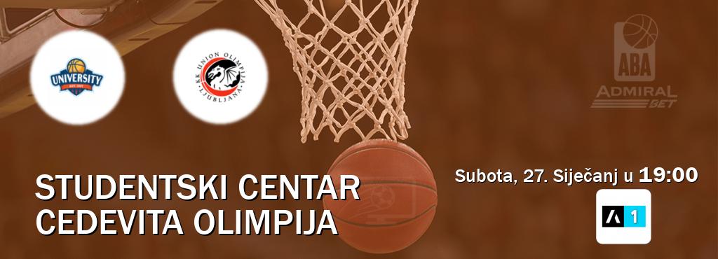Izravni prijenos utakmice Studentski Centar i Cedevita Olimpija pratite uživo na Arena Sport 1 (Subota, 27. Siječanj u  19:00).