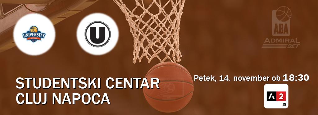 Studentski Centar in Cluj Napoca v živo na Arena Sport 2. Prenos tekme bo v petek, 14. november ob 18:30 Studentski Centar in Cluj Napoca v živo na Arena Sport 2. Prenos tekme bo v petek, 14. november ob 18:30