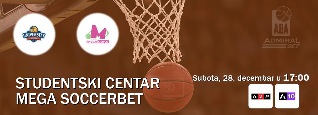 Izravni prijenos utakmice Studentski Centar i Mega Soccerbet pratite uživo na Arena Premium 2 i Arena Sport 10 (subota, 28. decembar u  17:00).