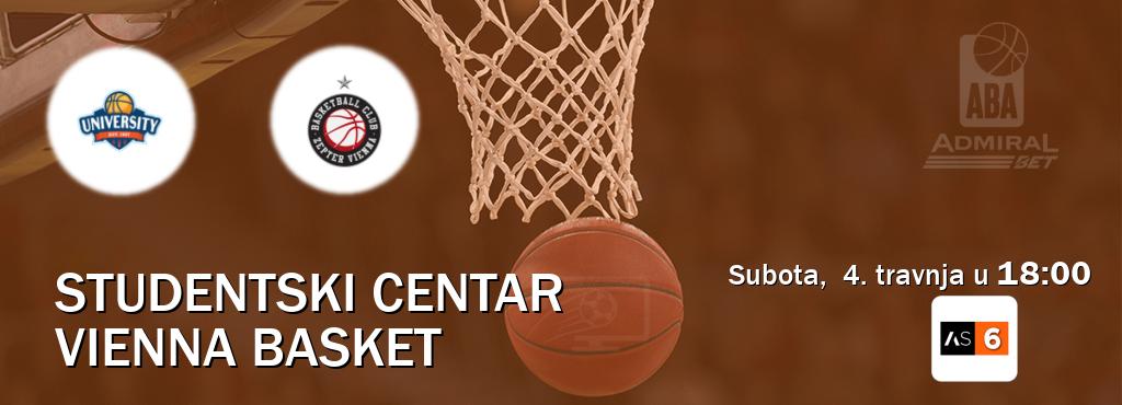 Izravni prijenos utakmice Studentski Centar i Vienna Basket pratite uživo na Arena Sport 6 (subota,  4. travnja u  18:00).