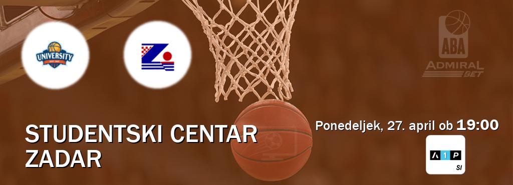 Prenos tekme med Studentski Centar in Zadar v živo na Arena Sport Premium (ponedeljek, 27. april ob  19:00 uri).