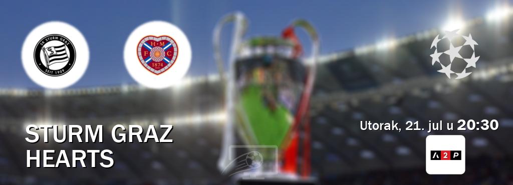 Izravni prijenos utakmice Sturm Graz i Hearts pratite uživo na Arena Premium 2 (utorak, 21. jul u  20:30).