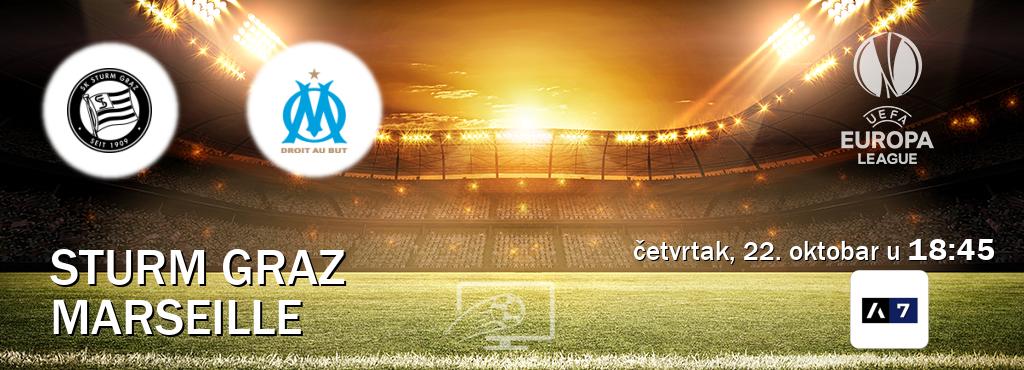 Izravni prijenos utakmice Sturm Graz i Marseille pratite uživo na Arena Sport 7 (četvrtak, 22. oktobar u  18:45).