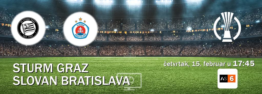 Izravni prijenos utakmice Sturm Graz i Slovan Bratislava pratite uživo na Arena Sport 6 (četvrtak, 15. februar u  17:45).