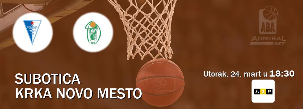 Izravni prijenos utakmice Subotica i Krka Novo Mesto pratite uživo na Arena Premium 3 (utorak, 24. mart u 18:30). Izravni prijenos utakmice Subotica i Krka Novo Mesto pratite uživo na Arena Premium 3 (utorak, 24. mart u 18:30).