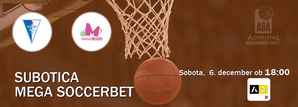 Ne zamudi prenosa tekme Subotica - Mega Soccerbet v živo na Arena Sport 3. Ne zamudi prenosa tekme Subotica - Mega Soccerbet v živo na Arena Sport 3.