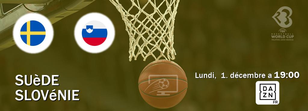Match entre Suède et Slovénie en direct à la DAZN (lundi,  1. décembre a  19:00).