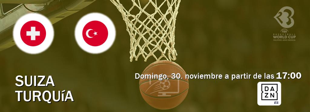 El partido entre Suiza y Turquía será retransmitido por DAZN España (domingo, 30. noviembre a partir de las 17:00). El partido entre Suiza y Turquía será retransmitido por DAZN España (domingo, 30. noviembre a partir de las 17:00).