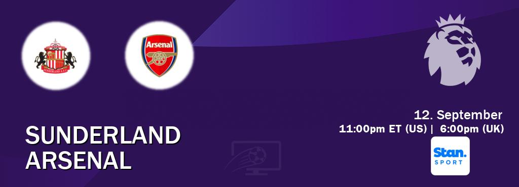 You can watch game live between Sunderland and Arsenal on Stan Sport(AU). You can watch game live between Sunderland and Arsenal on Stan Sport(AU).