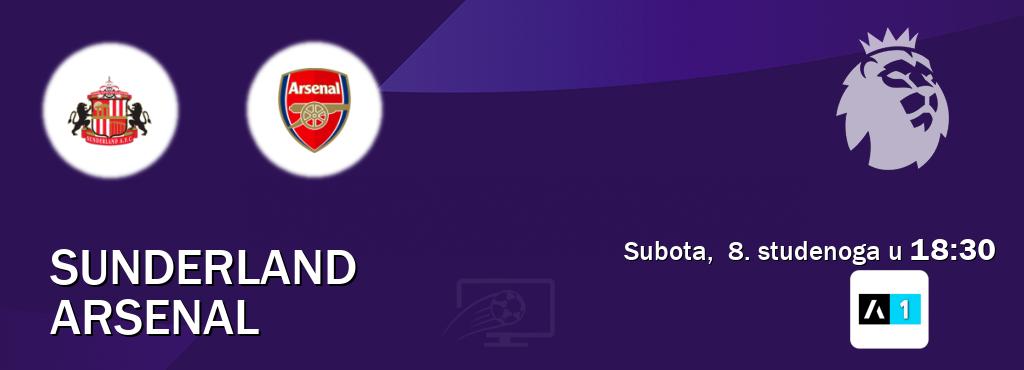 Izravni prijenos utakmice Sunderland i Arsenal pratite uživo na Arena Sport 1 (subota, 8. studenoga u 18:30). Izravni prijenos utakmice Sunderland i Arsenal pratite uživo na Arena Sport 1 (subota, 8. studenoga u 18:30).