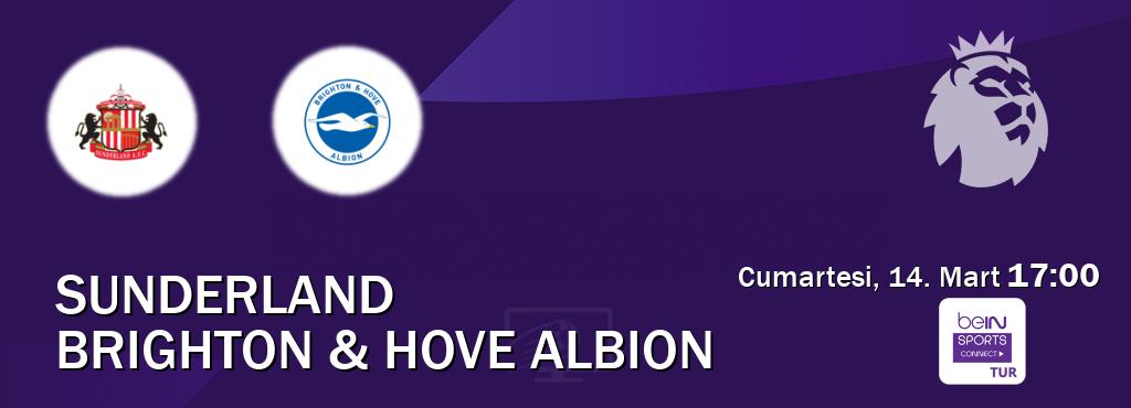 Karşılaşma Sunderland - Brighton & Hove Albion Bein Sports Connect'den canlı yayınlanacak (Cumartesi, 14. Mart  17:00).
