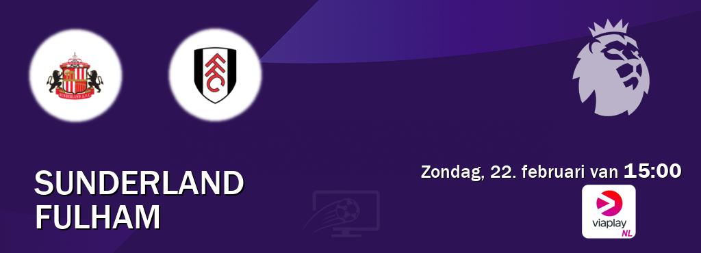Wedstrijd tussen Sunderland en Fulham live op tv bij Viaplay Nederland (zondag, 22. februari van  15:00).