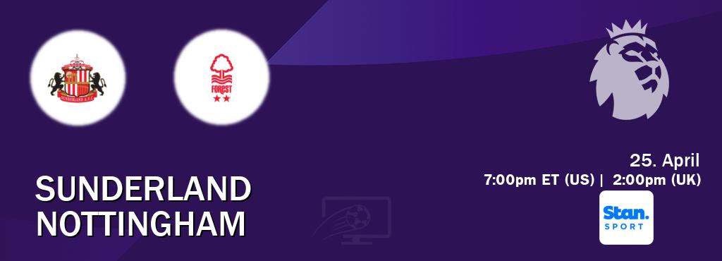 You can watch game live between Sunderland and Nottingham on Stan Sport(AU). You can watch game live between Sunderland and Nottingham on Stan Sport(AU).