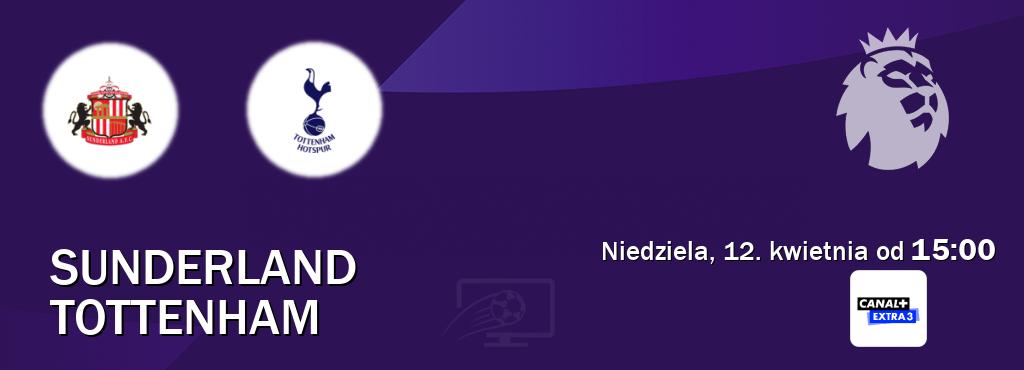 Gra między Sunderland i Tottenham transmisja na żywo w Canal+ Extra 3 (niedziela, 12. kwietnia od  15:00).