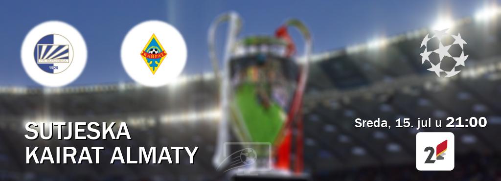 Izravni prijenos utakmice Sutjeska i Kairat Almaty pratite uživo na TVCG 2 (sreda, 15. jul u 21:00). Izravni prijenos utakmice Sutjeska i Kairat Almaty pratite uživo na TVCG 2 (sreda, 15. jul u 21:00).