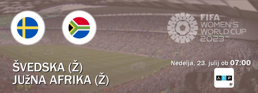 Prenos tekme med Švedska (Ž) in Južna Afrika (Ž) v živo na Arena Sport Premium (nedelja, 23. julij ob  07:00 uri).