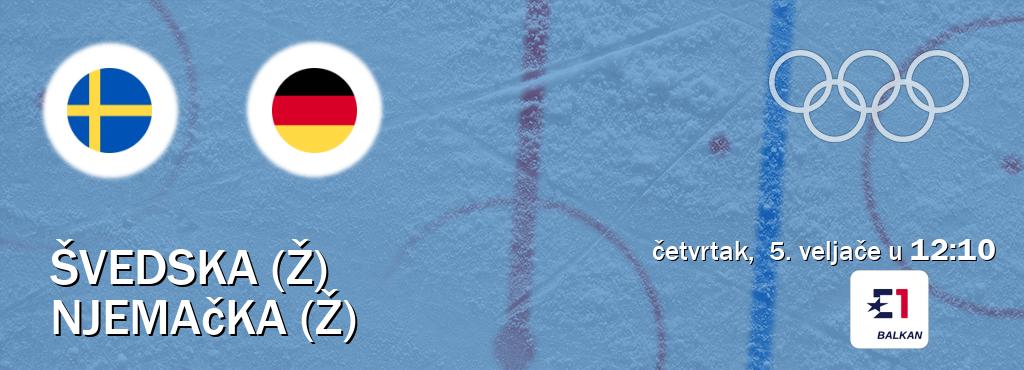 Izravni prijenos utakmice Švedska (Ž) i Njemačka (Ž) pratite uživo na Eurosport (četvrtak,  5. veljače u  12:10).
