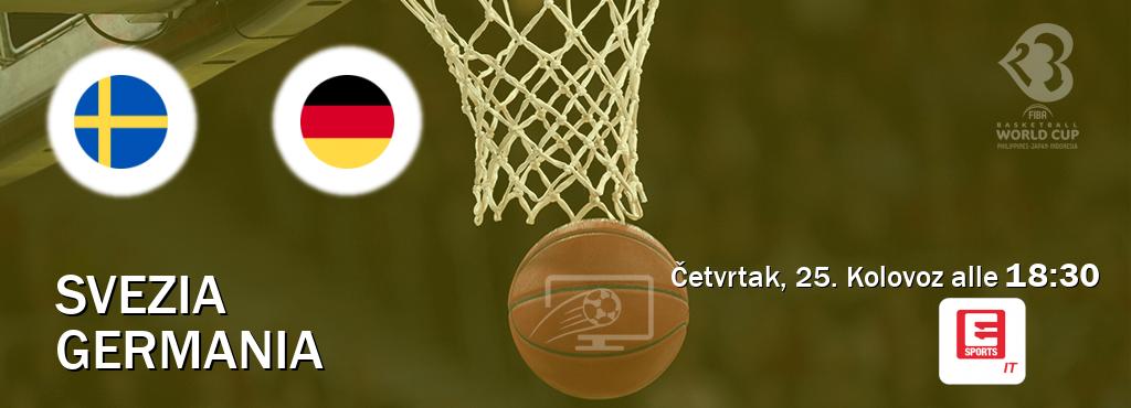 Il match Svezia - Germania sarà trasmesso in diretta TV su Eleven Sports Italy (ore 18:30)