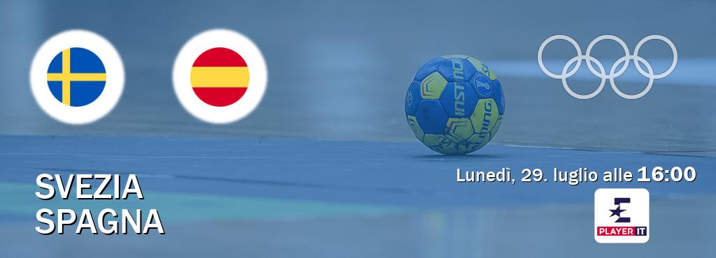 Il match Svezia - Spagna sarà trasmesso in diretta TV su Eurosport Player IT (ore 16:00)