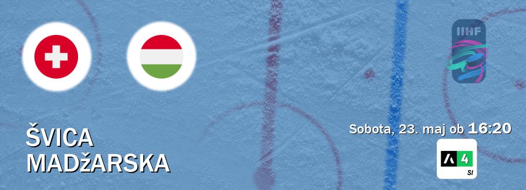Švica in Madžarska v živo na Arena Sport 4. Prenos tekme bo v sobota, 23. maj ob  16:20