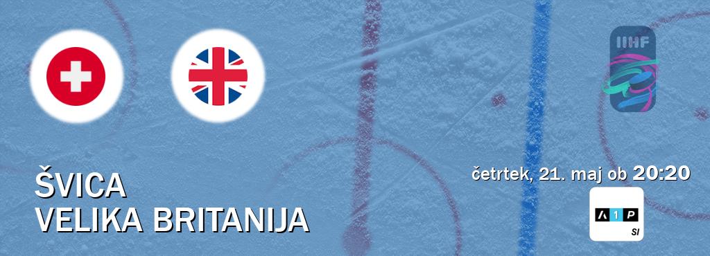 Prenos tekme med Švica in Velika Britanija v živo na Arena Sport Premium (četrtek, 21. maj ob  20:20 uri).