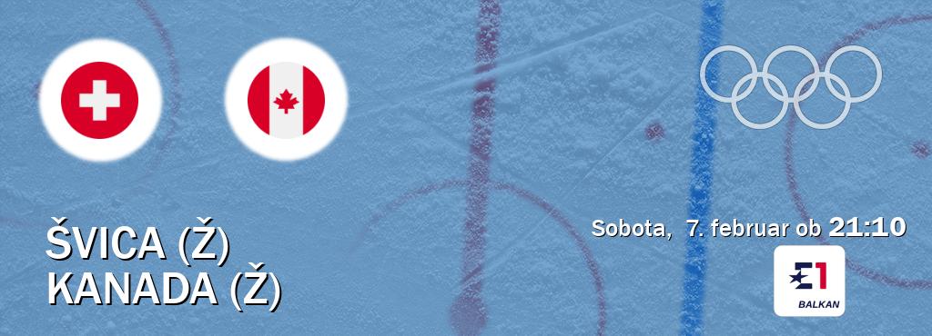 Dvoboj Švica (Ž) in Kanada (Ž) s prenosom tekme v živo na Eurosport 1.
