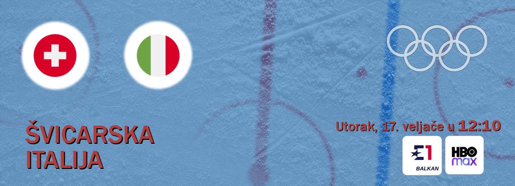 Izravni prijenos utakmice Švicarska i Italija pratite uživo na Eurosport i HBO Max (utorak, 17. veljače u  12:10).