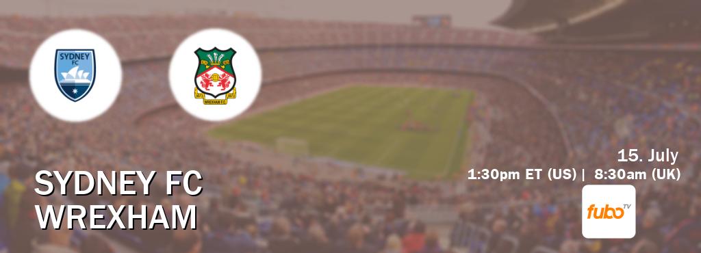 You can watch game live between Sydney FC and Wrexham on fuboTV(US).