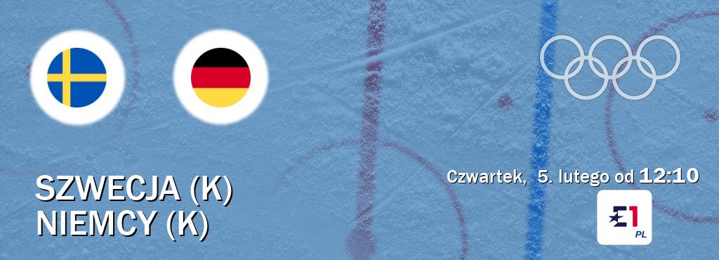 Gra między Szwecja (K) i Niemcy (K) transmisja na żywo w Eurosport (czwartek,  5. lutego od  12:10).