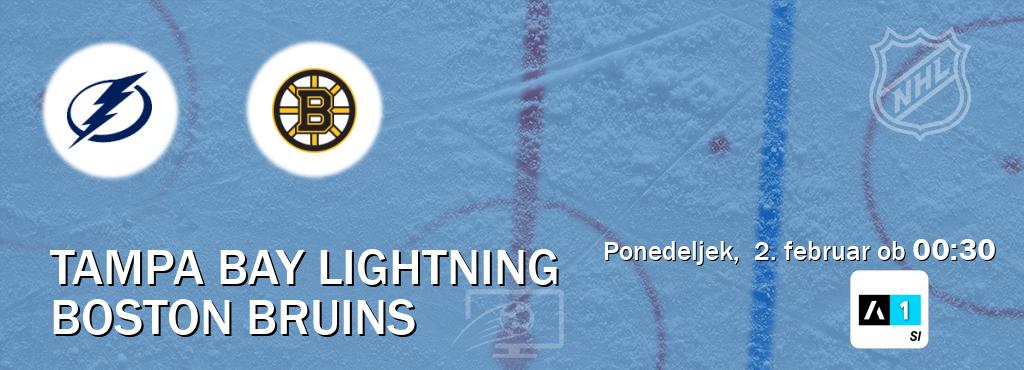 Tampa Bay Lightning in Boston Bruins v živo na Arena Sport 1. Prenos tekme bo v ponedeljek,  2. februar ob  00:30