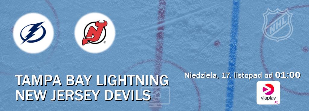 Gra między Tampa Bay Lightning i New Jersey Devils transmisja na żywo w Viaplay Polska (niedziela, 17. listopad od  01:00).