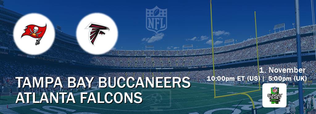 You can watch game live between Tampa Bay Buccaneers and Atlanta Falcons on NFL Sunday Ticket(US). You can watch game live between Tampa Bay Buccaneers and Atlanta Falcons on NFL Sunday Ticket(US).