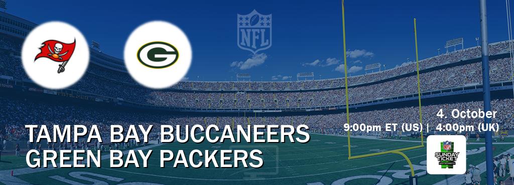 You can watch game live between Tampa Bay Buccaneers and Green Bay Packers on NFL Sunday Ticket(US). You can watch game live between Tampa Bay Buccaneers and Green Bay Packers on NFL Sunday Ticket(US).