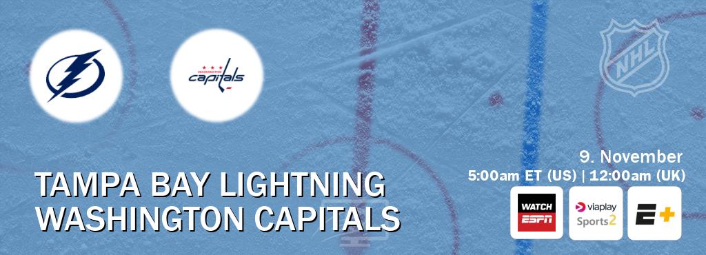 You can watch game live between Tampa Bay Lightning and Washington Capitals on WatchESPN(AU), Viaplay Sports 2(UK), ESPN+(US). You can watch game live between Tampa Bay Lightning and Washington Capitals on WatchESPN(AU), Viaplay Sports 2(UK), ESPN+(US).