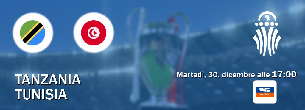 Il match Tanzania - Tunisia sarà trasmesso in diretta TV su Sportitalia (ore 17:00)