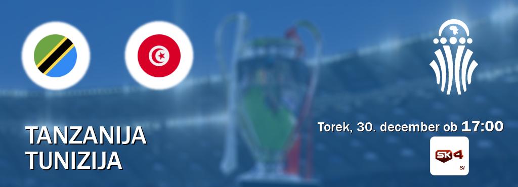 Prenos tekme med Tanzanija in Tunizija v živo na Sportklub 4 (torek, 30. december ob  17:00 uri).