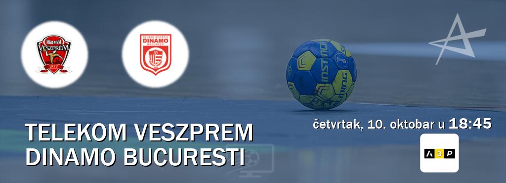 Izravni prijenos utakmice Telekom Veszprem i Dinamo Bucuresti pratite uživo na Arena Premium 3 (četvrtak, 10. oktobar u  18:45).