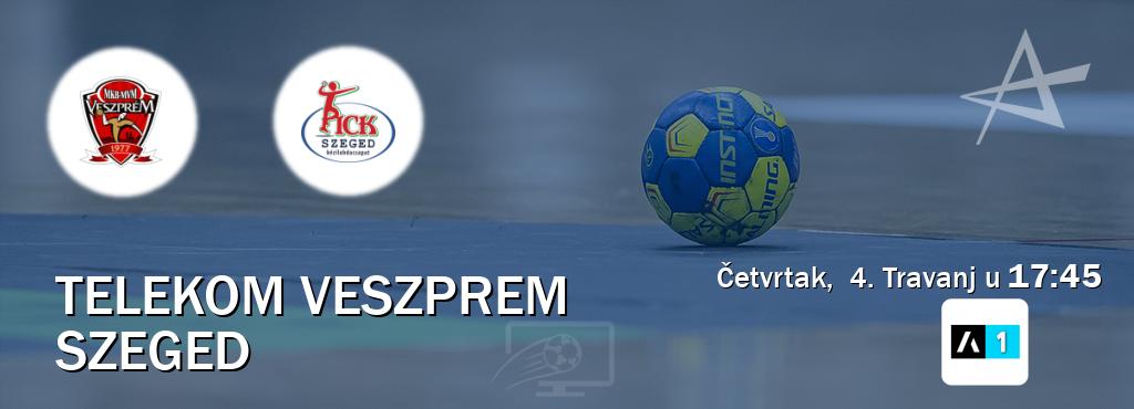 Izravni prijenos utakmice Telekom Veszprem i Szeged pratite uživo na Arena Sport 1 (Četvrtak,  4. Travanj u  17:45).