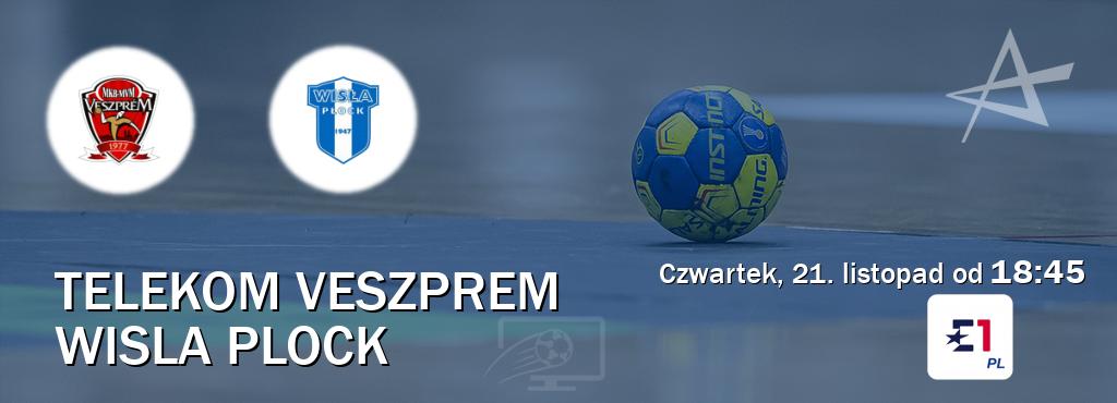 Gra między Telekom Veszprem i Wisla Plock transmisja na żywo w Eurosport (czwartek, 21. listopad od  18:45).