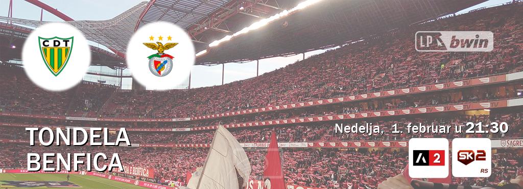 Izravni prijenos utakmice Tondela i Benfica pratite uživo na Arena Sport 2 i Sportklub 2 (nedelja,  1. februar u  21:30).