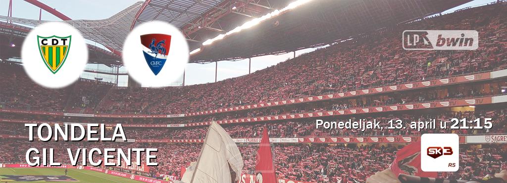 Izravni prijenos utakmice Tondela i Gil Vicente pratite uživo na Sportklub 3 (ponedeljak, 13. april u  21:15).