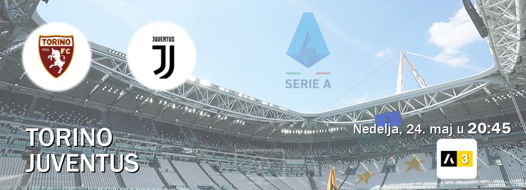 Izravni prijenos utakmice Torino i Juventus pratite uživo na Arena Sport 3 (nedelja, 24. maj u  20:45).