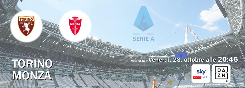 Il match Torino - Monza sarà trasmesso in diretta TV su Sky Sport Calcio e DAZN Italia (ore 20:45)