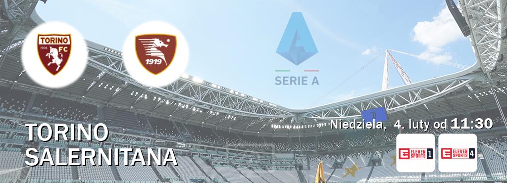 Gra między Torino i Salernitana transmisja na żywo w Eleven Sport 1 i Eleven Sports 4 (niedziela,  4. luty od  11:30).