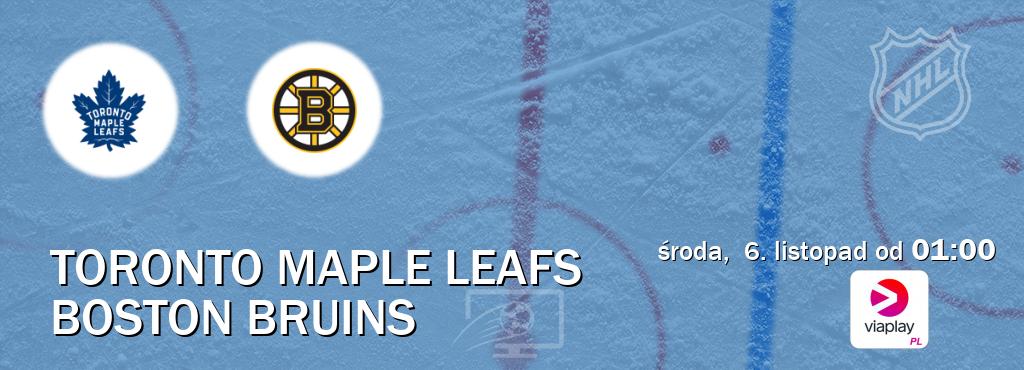 Gra między Toronto Maple Leafs i Boston Bruins transmisja na żywo w Viaplay Polska (środa,  6. listopad od  01:00).