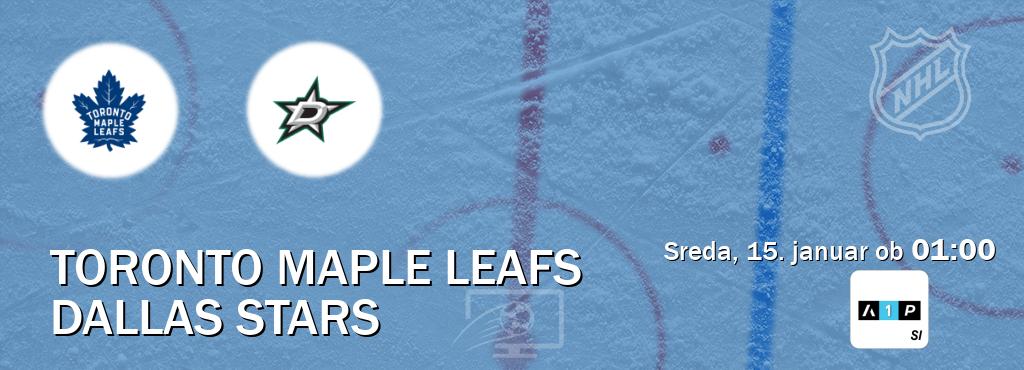 Prenos tekme med Toronto Maple Leafs in Dallas Stars v živo na Arena Sport Premium (sreda, 15. januar ob  01:00 uri).